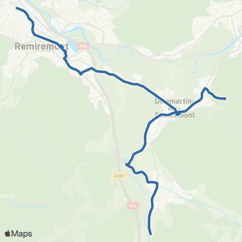 Fluo 88 - Scolaires Vecoux / Remiremont map