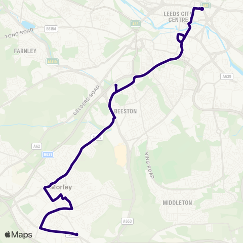 First Leeds Tingley Mills - Victoria D map