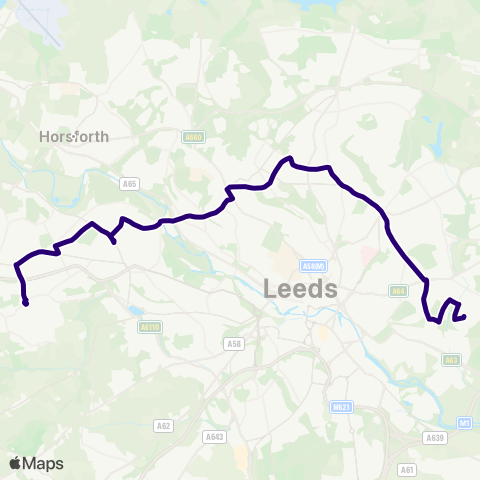 First Leeds  map
