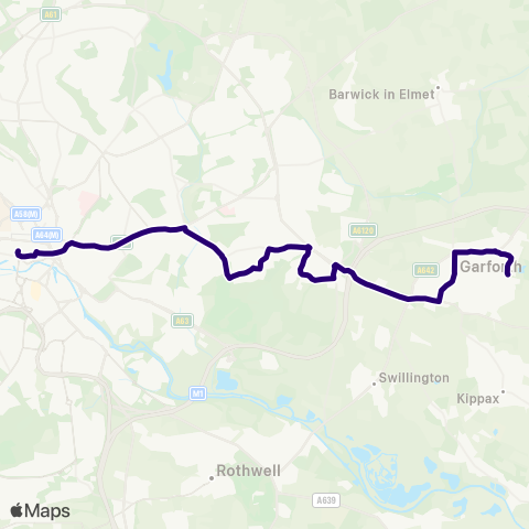 First Leeds Ireland Wood - Inverness Road map