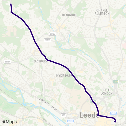 First Leeds  map