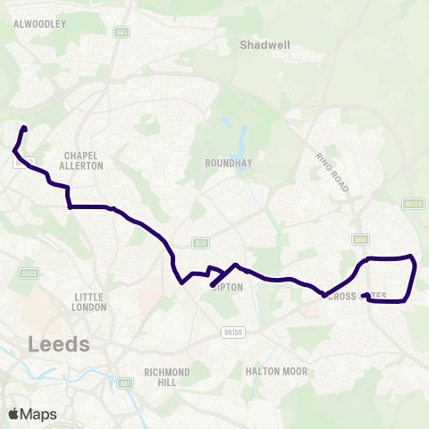 First Leeds  map