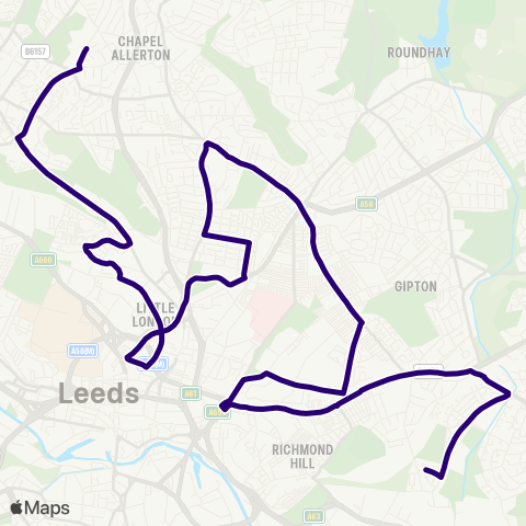 First Leeds  map