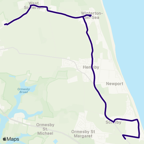First Norfolk & Suffolk California Road - Flegg High School map