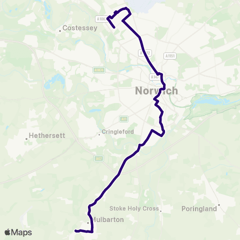 First Norfolk & Suffolk Castle Meadow - Roundabout map