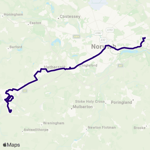 First Norfolk & Suffolk Goshawk Rise - Castle Meadow map