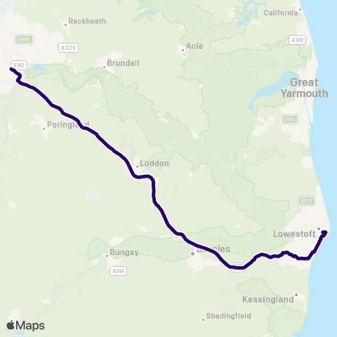 First Norfolk & Suffolk Bus Station - Sentinel House map