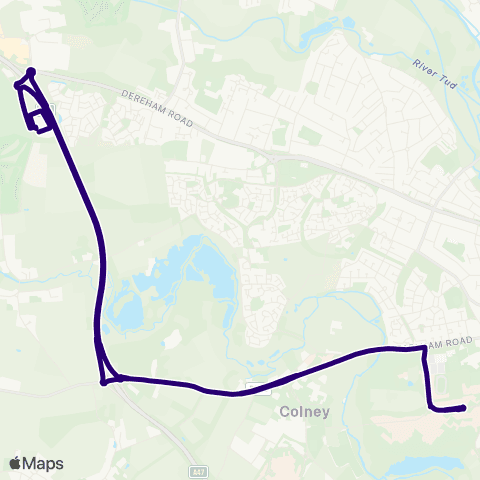 First Norfolk & Suffolk Costessey P&R Site - Costessey P&R Site map
