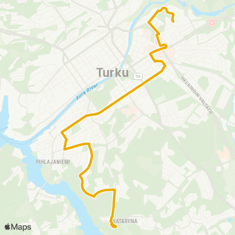 Föli Ylioppilaskylä-Itäinen Pitkäkatu-Uittamo map