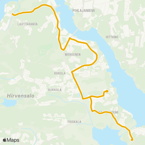 Föli Pikisaari-Moikoinen-Kaistarniemi-Papinsaari map