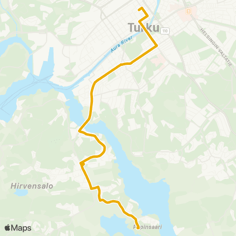 Föli Keskusta-Itäinen Pitkäkatu-Moikoinen-Papinsaari map