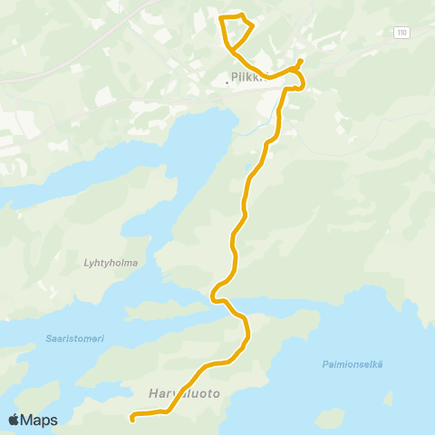 Föli Piikkiö-Harvaluoto map