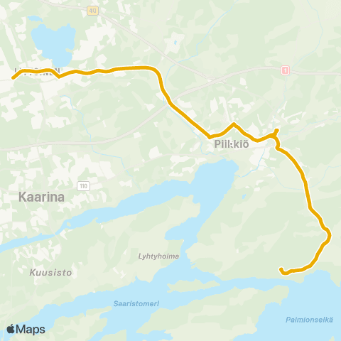Föli Toivonlinna-Piikkiö-Varissuo map