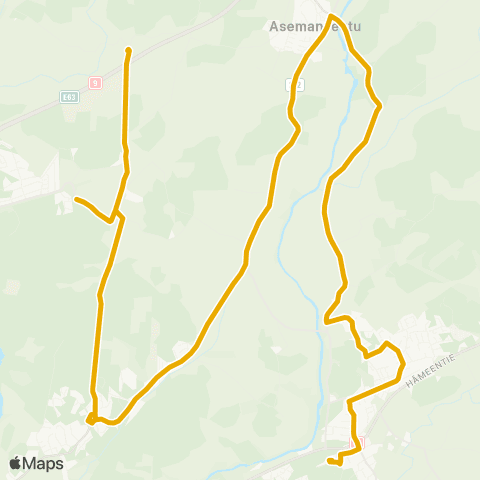 Föli Kaurinkoski-Pahkamäen koulu-Rähälä-Jokilaakson koulu map