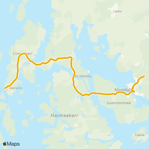 Föli Naantali-Merimasku-Velkua map