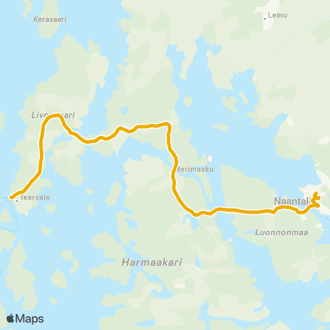 Föli Naantali-Merimasku-Velkua map