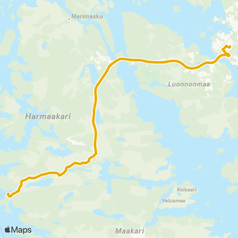 Föli Naantali-Haapala map
