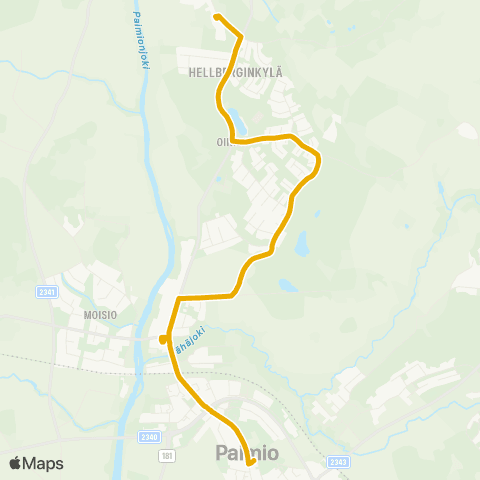 Föli Keskusta-Oinila-Keskusta map
