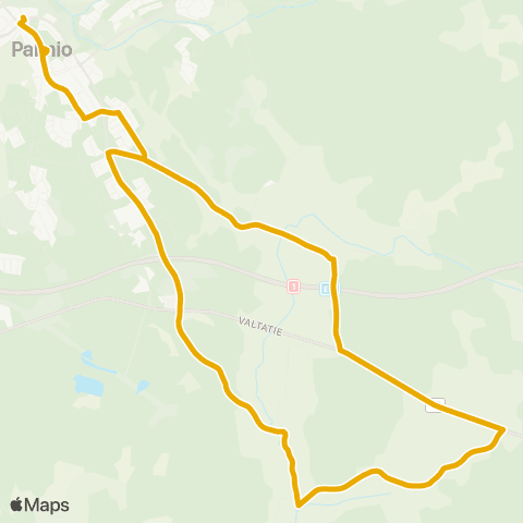 Föli Keskusta-Huso-Kurki-Kevola-Vistan koulu-Jokelan koulu map