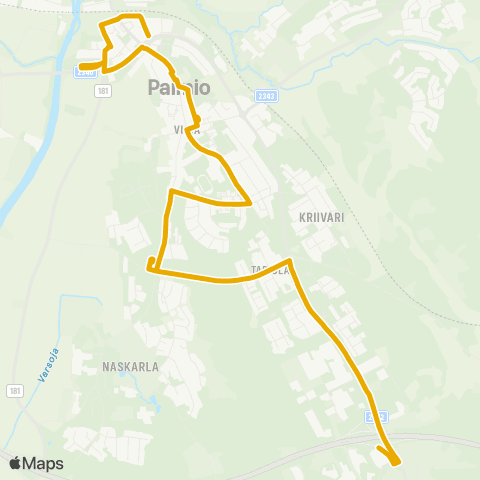 Föli Asematie-Senioritalo-Tervesyasema-Neste K Paimio map