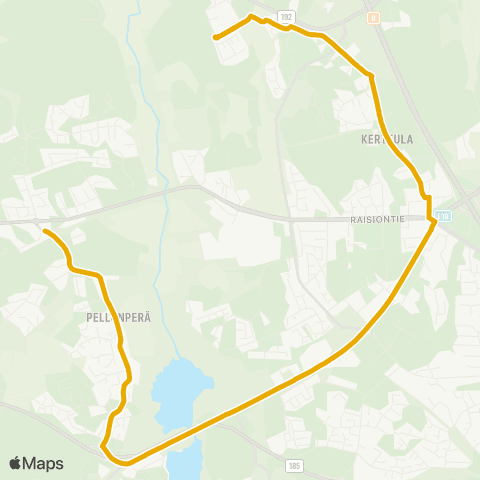 Föli Petäsmäki-Tikanmaa-Kaanaa-Keo-Petäsmäki map