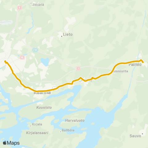 Föli Paimio-Piikkiö-Puutori map