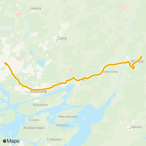 Föli Paimion parantola-Paimio-Piikkiö-Puutori map