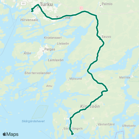 Föli Taalintehdas-Kemiö-Sauvo-Turku map