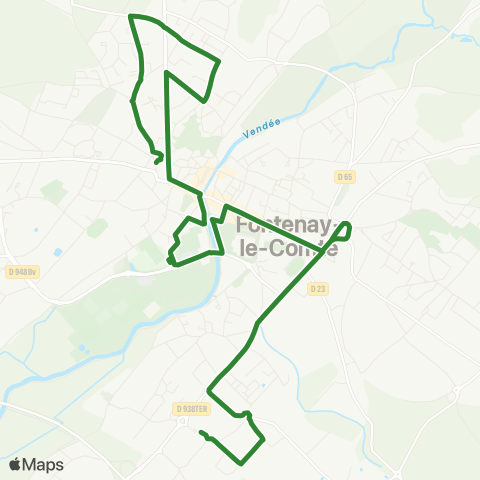 Fontélys Espierre - Libération map