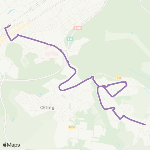 Forbus Forbach - Behren map
