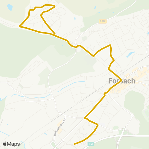 Forbus Bruch - Forbach Gr - Wiesberg map