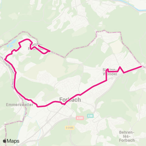 Forbus Breme d'or - Petite-Rosselle map