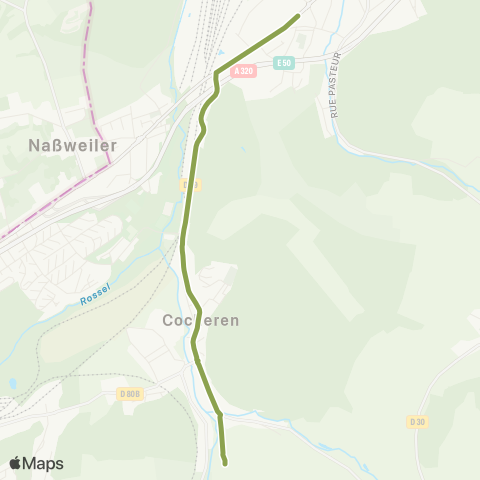 Forbus Morsbach Église - Collège du Hérapel map