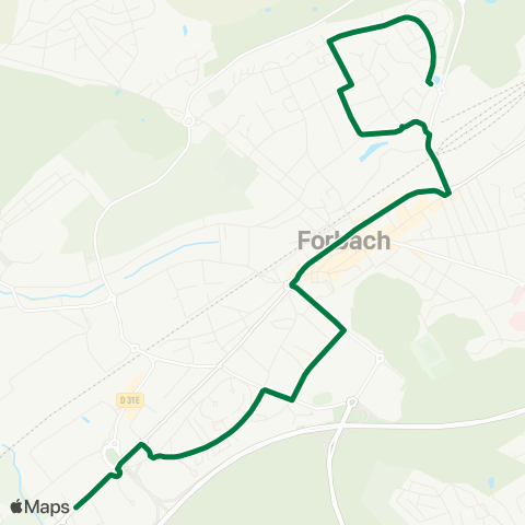 Forbus Bellevue - Morsbach map