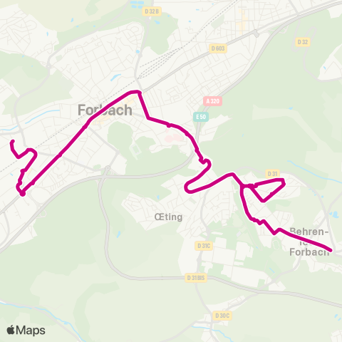 Forbus Zone Europa - Behren map