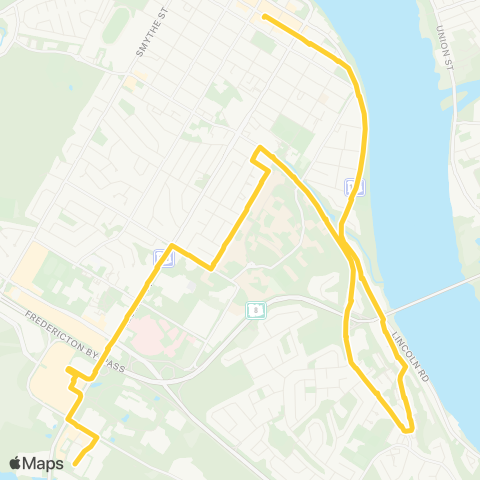 Fredericton Transit Forest Hill / Windsor map