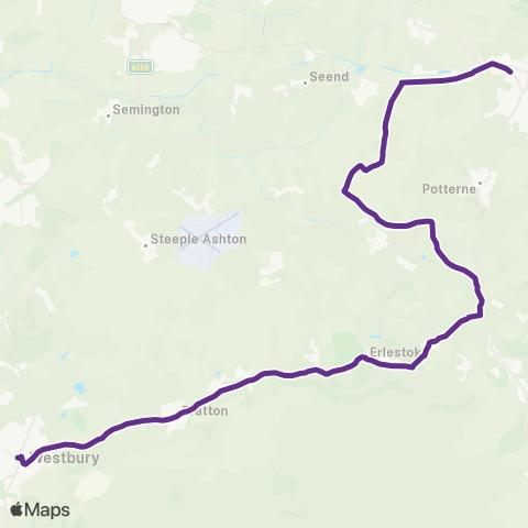 Faresaver Manvers House - Secondary School Bus Pk map