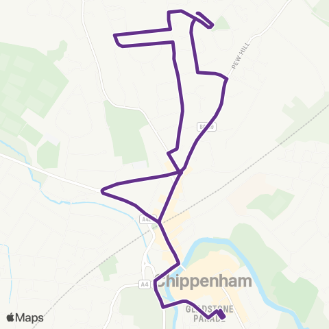 Faresaver Town Bridge - Alighting map