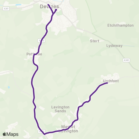 Faresaver Market Place Bus Island - Walnut Close map