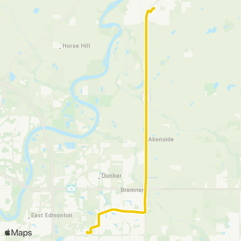 Fort Sask Transit Fort Saskatchewan map
