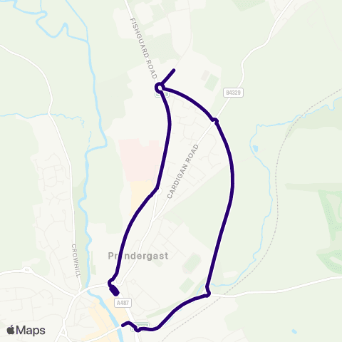 First South & West Wales Haverfordwest Bus Station - Picton Place map