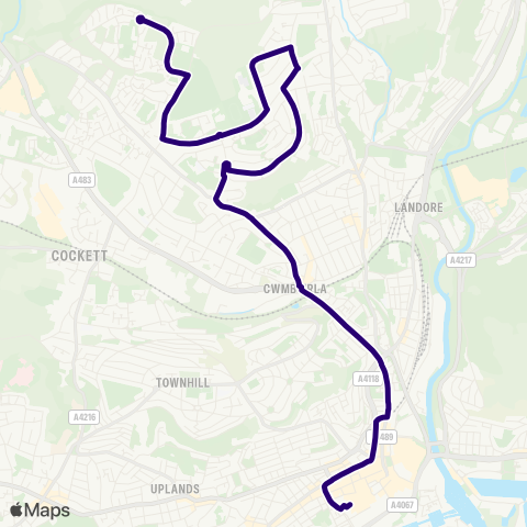 First South & West Wales  map