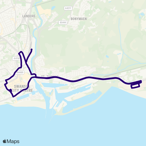 First South & West Wales  map