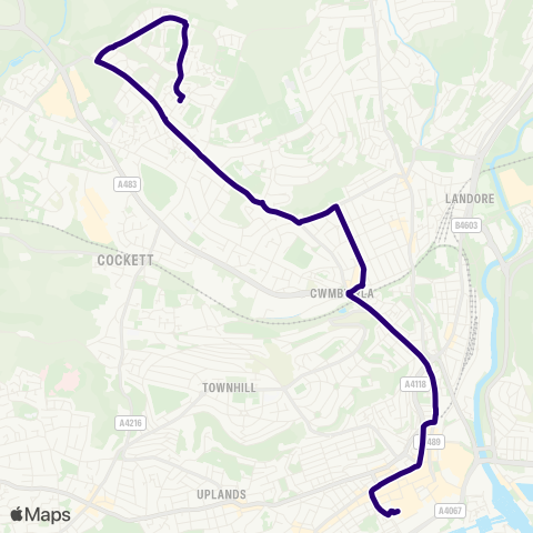 First South & West Wales  map