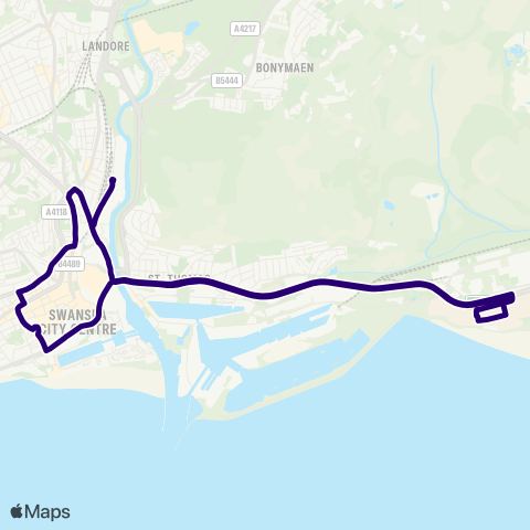 First South & West Wales  map