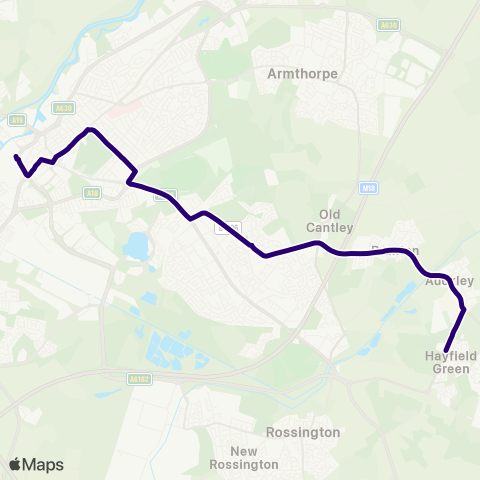 First South Yorkshire Doncaster Frenchgate Interchange / A4 - Cantley Ln / Sch Ln map