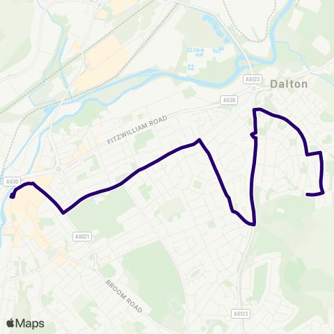 First South Yorkshire Rotherham Interchange / B1 - Ridgeway / Laudsdale Rd map