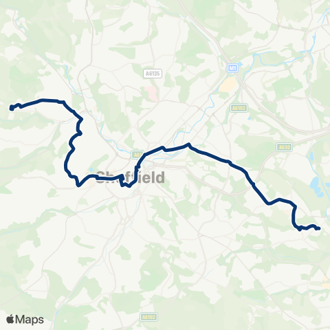 First South Yorkshire Loxley Rd / Rodney Hill - Furnace Ln / Jct Rd map