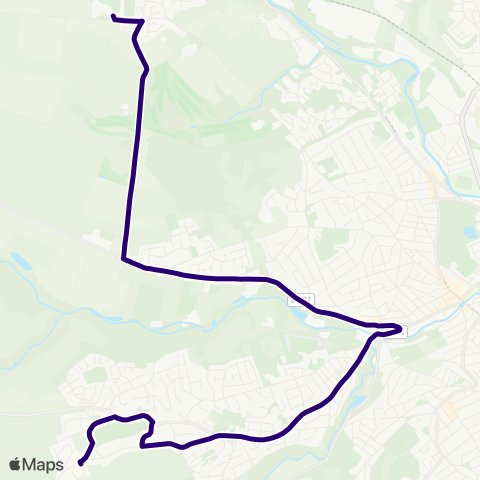 First South Yorkshire Bradfield Sch / Kirk Edge Rd - Nethergate / Oldfield Rd map