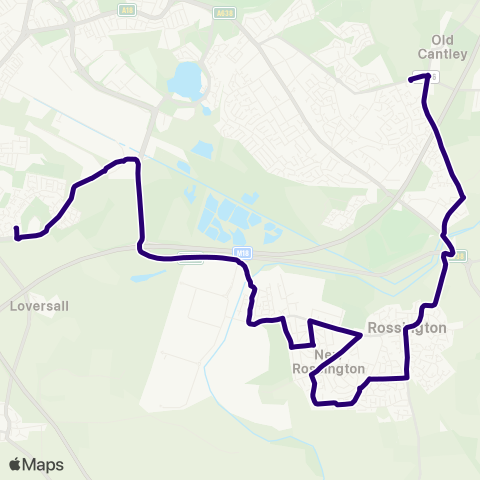 First South Yorkshire Cantley Ln / Handley Cross Mews - Plantation Rd / Whisperwood Dr map